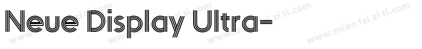 Neue Display Ultra字体转换
